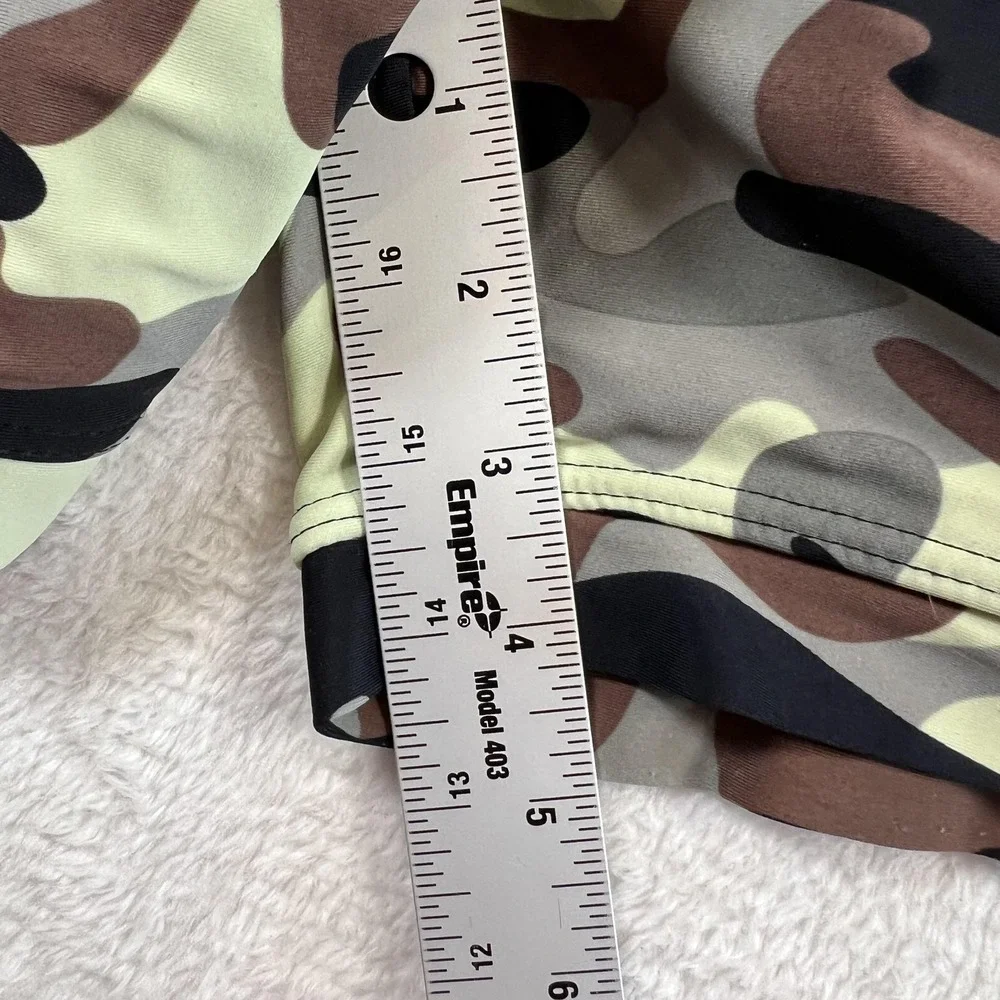 Taddlee Swim Trunks Shorts Mens M Camo Print Stretch Lined Drawstring Pockets